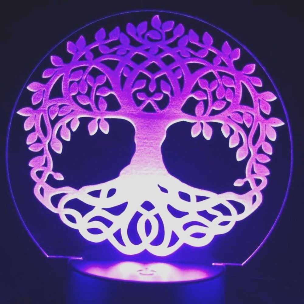 Tree of life‎ light LED Color Changing night light customizable